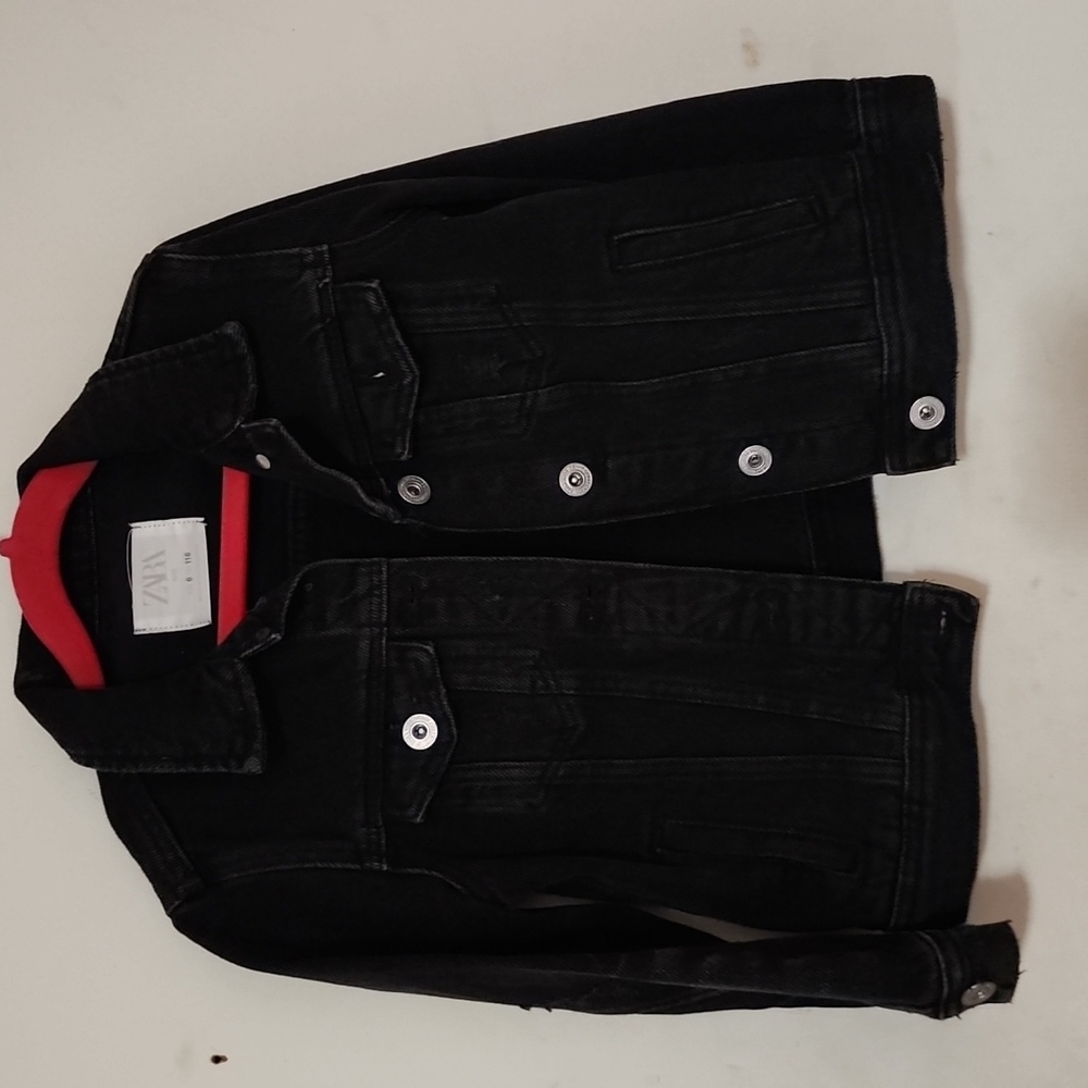 Zara black jeans jacket